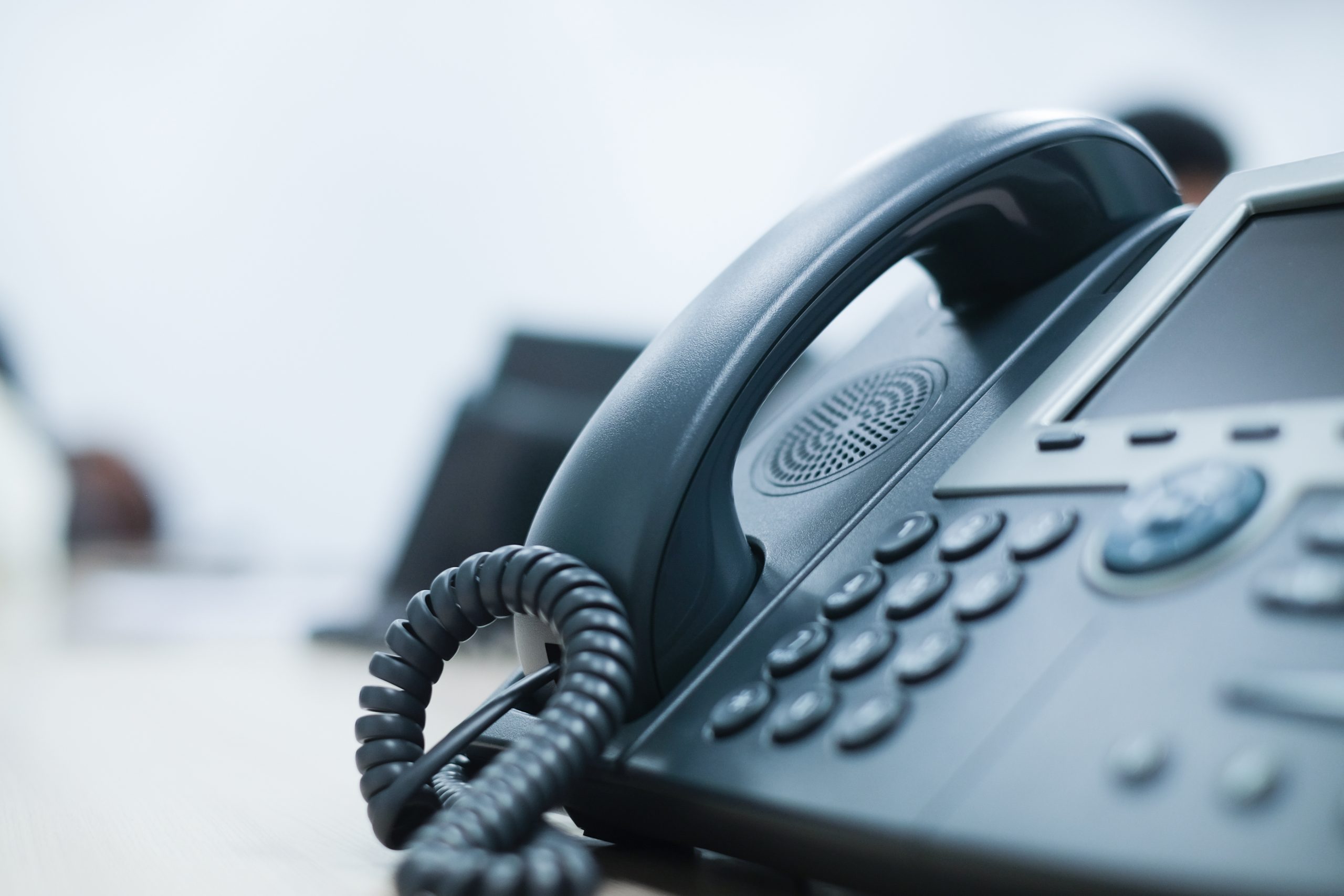 A telephone that is connected to a phone system in Beaumont, TX